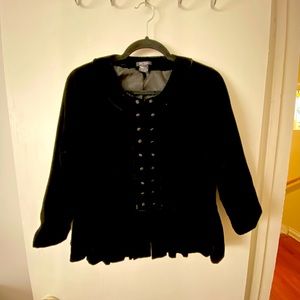 Bob Mackie studio velour jacket